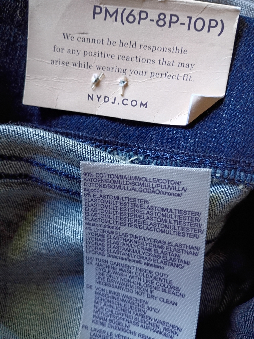 NYDJ Slim Blue Women's Bootcut Jeans Size PM (6p-8P-10P) New York Denim New - Picture 11 of 13